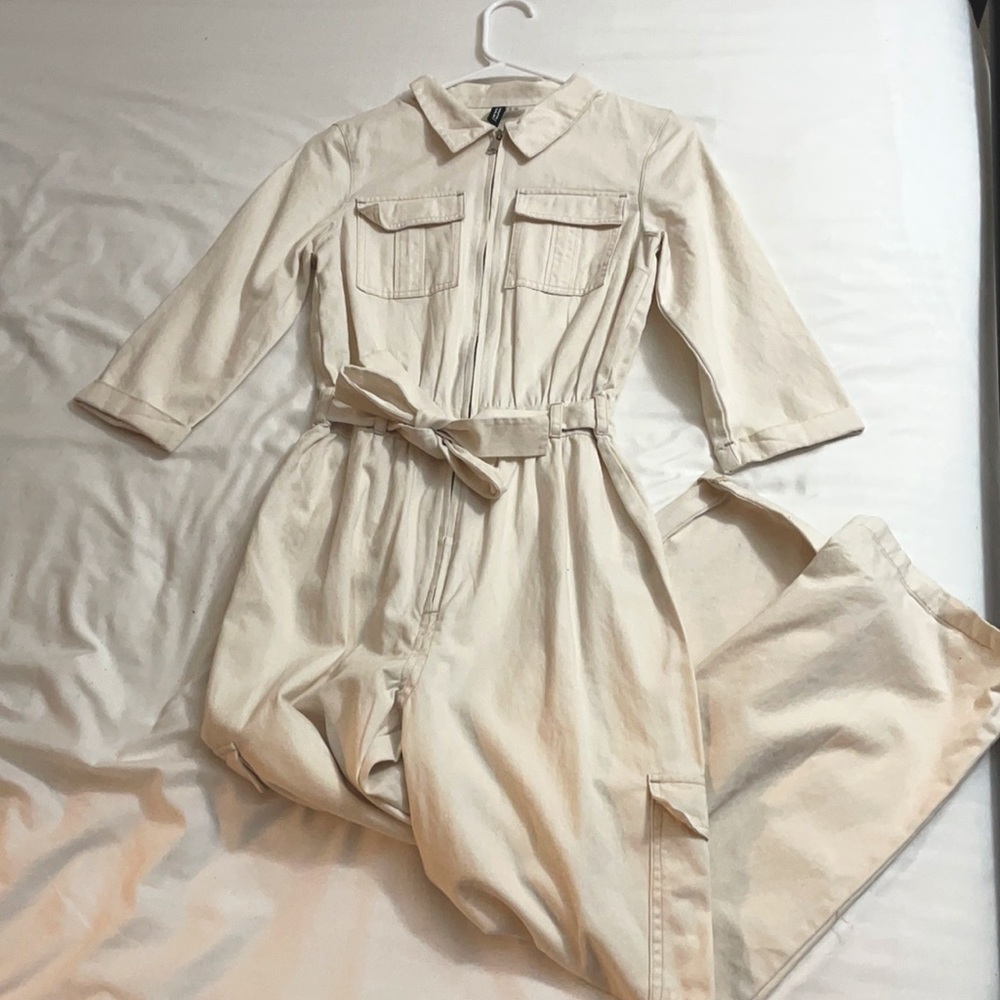 Cream jumpsuit